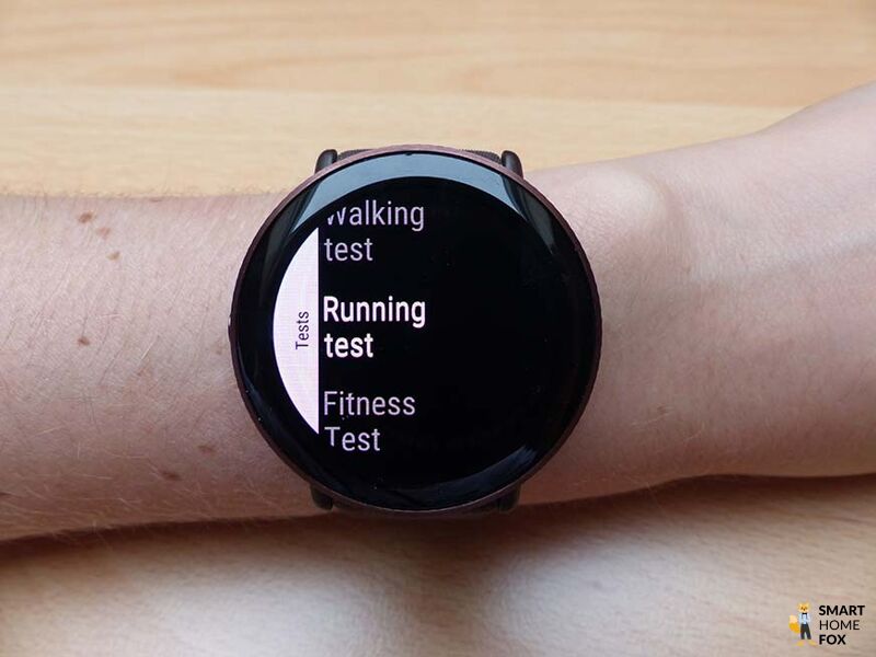 Man sieht die Fitnesstests auf der Polar Ignite 3.